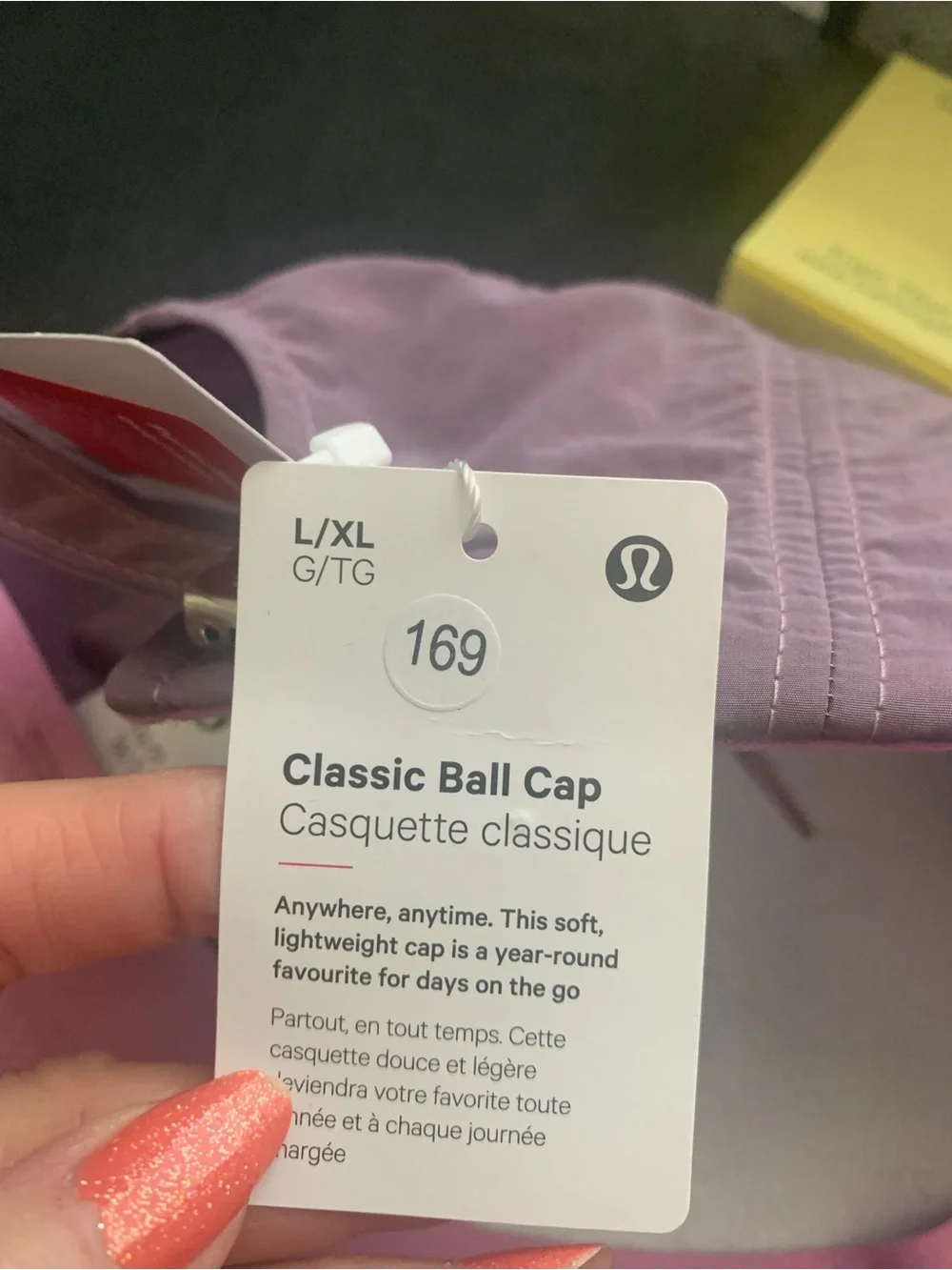 NWT Lululemon classic ball cap Size L/XL